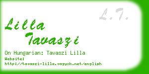 lilla tavaszi business card